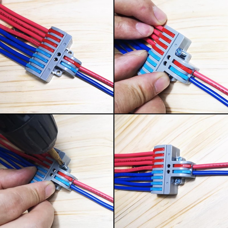 CESFONJER Electric Clamps, Pack of 6 Compact Connection Clamps for