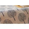 CosyAurora Linen Table Runner Mulberry Trees Beige, Seasonal Kitchen Dining