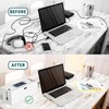 Bamboo Cable Management Box, Large Cord Organizer Box Cable Box
