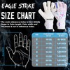 Eagle Strike Soccer Goalie Gloves - Fingers Protection, Sizes 5