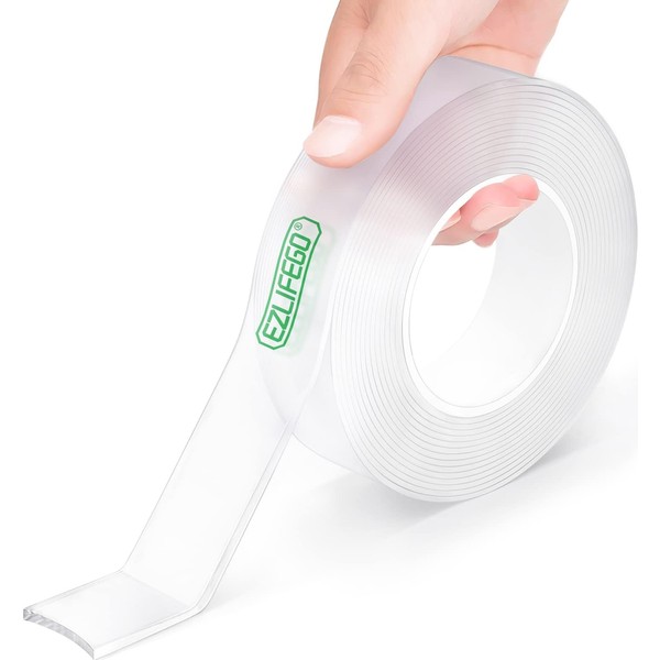 EZlifego Double Sided Tape Heavy Duty, Extra Large Nano Double