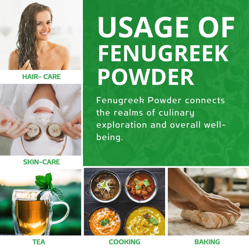 Jiva Organics Organic Fenugreek Powder 7oz Bag - Gluten Free,