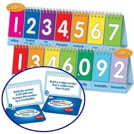 EAI Education Place Value to Millions/Decimal Flip Chart: Student Set of 10