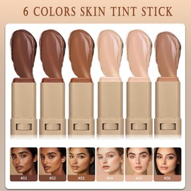 Beauty Balm Serum Boosted Skin Tint, Lightweight Solid Tinted Hydrating Serum Foundation Contour Stick for Women, Sheer to Medium Coverage, Radiant & Dewy Finish for Face Makeup (#03)