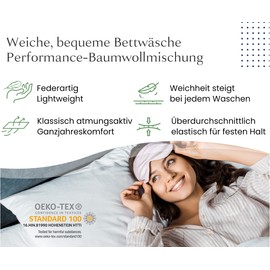 Soft Durable Cotton Rich Fitted Sheet 140 x 200 x 30 cm Pure White with 30 cm Deep Pocket Lightly Brushed Fully Elastic Fitted Sheet