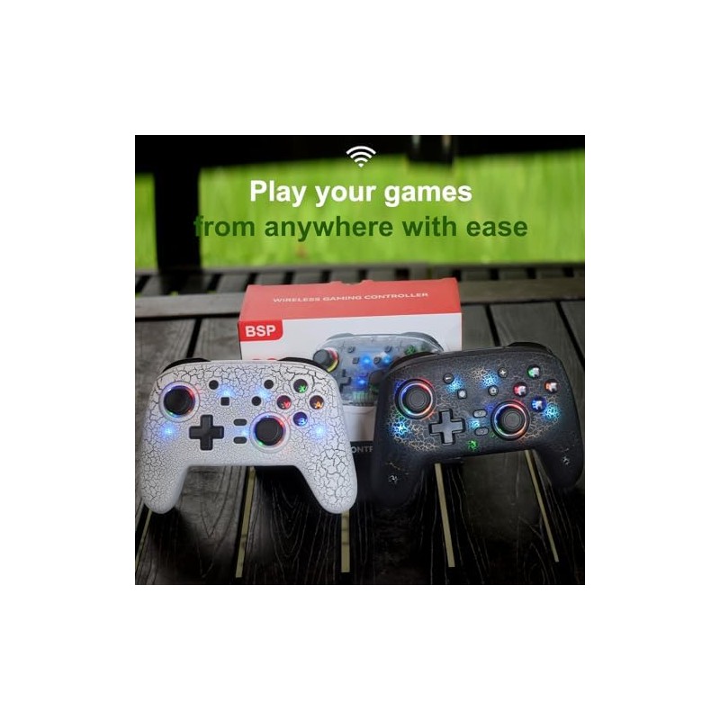 Joso Controlador inalámbrico para PCSwitchPS4PS3, controlador de smartphone para iPhoneAndroid,