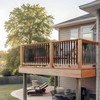 Brakki 50 Pack 36" Deck Balusters, Metal Deck Railing Spindles