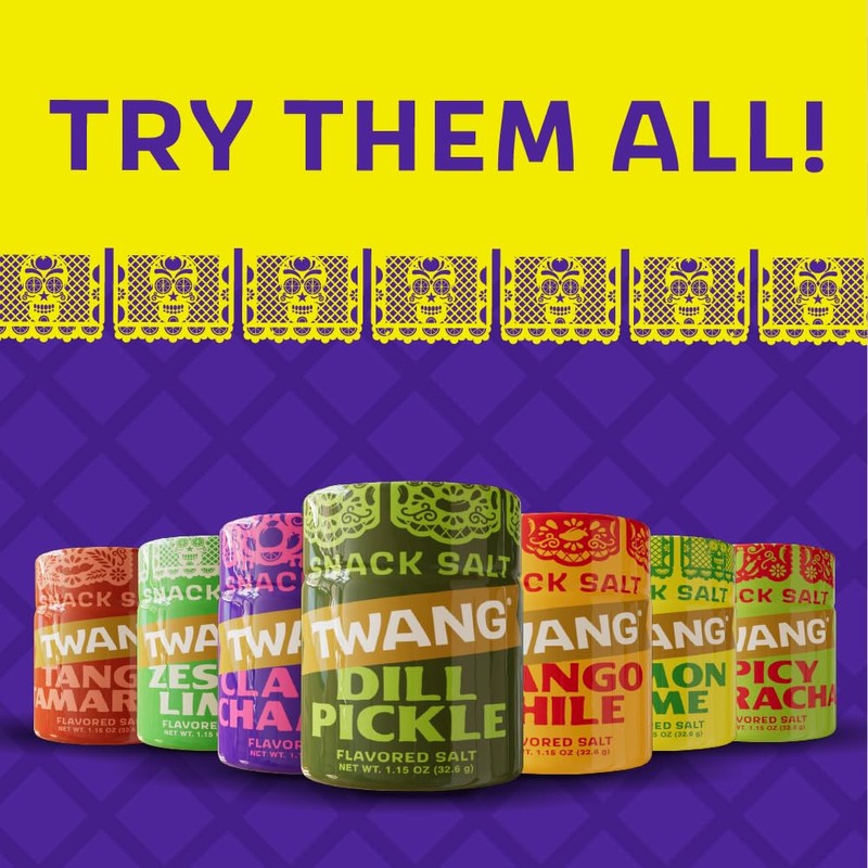 Twang Chamoy Flavored Snack Salt, 1.15 Ounce Shaker (Pack of