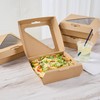 Restaurantware-Eco Tek 8 x 8 x 3.25 Inch Clamshell Containers,