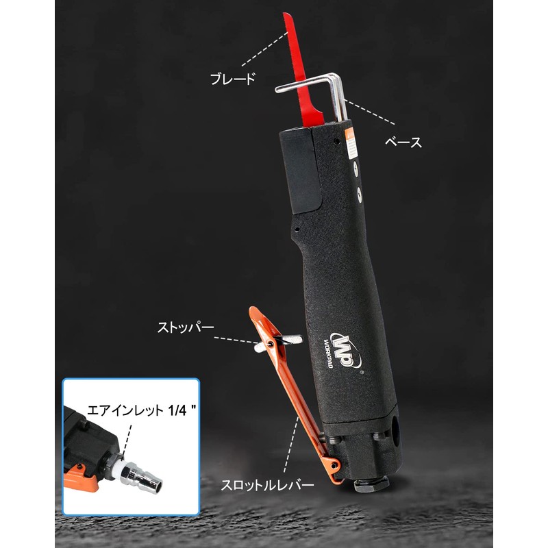 WP WORKPAD Air Saw Air Body Saw with 10 Replacement