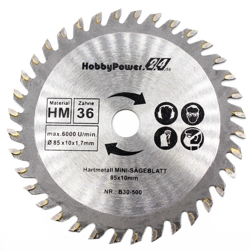 Mini Circular Saw Set of 3 HM Saw Blades Wood