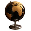 PLEGOOD Classic Antique Black Gold Globe Retro Display Home Decor