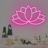 Lotus Flower Neon Sign for Yoga Studio Meditation Room Boho