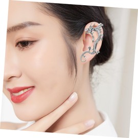 FRCOLOR Metal Dragon Ear Clip Non-piercing Earring Cuff for Women Girls Aesthetic Earring Perfect for Various Occasions