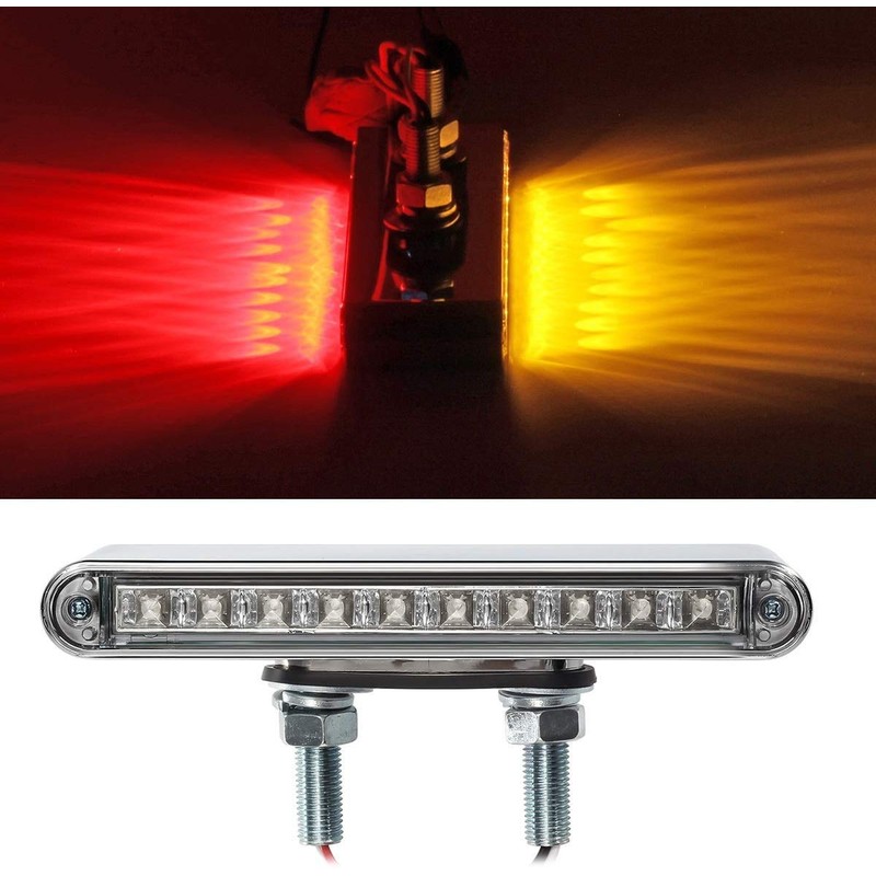 Partsam 2Pcs 6.5" Double Face Truck Semi Trailer Light Bars