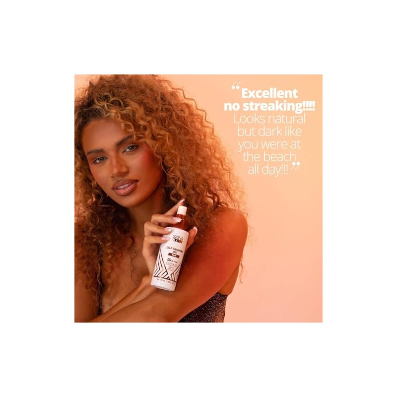 SKIN & TAN Tan & Tone Self Tanning Oil Dark