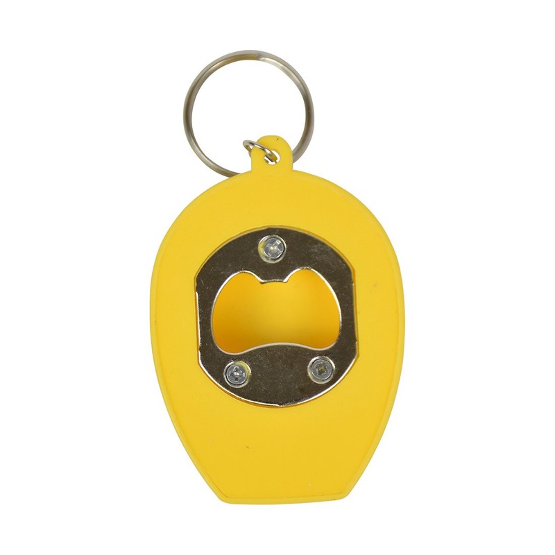 SandT Collection Hard Hat Flashlight Keychain Beer Opener | 12