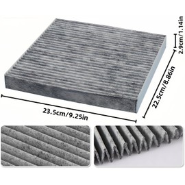 CP134 Premium Cabin Air Filter includes Activated Carbon For Honda Accord 2003-2022, Civic 2006-2015, CR-V 2007-2016, Pilot 2009-2021, Ridgeline 2006-2020, Crosstour 2012-2015, Passport 2019-2025