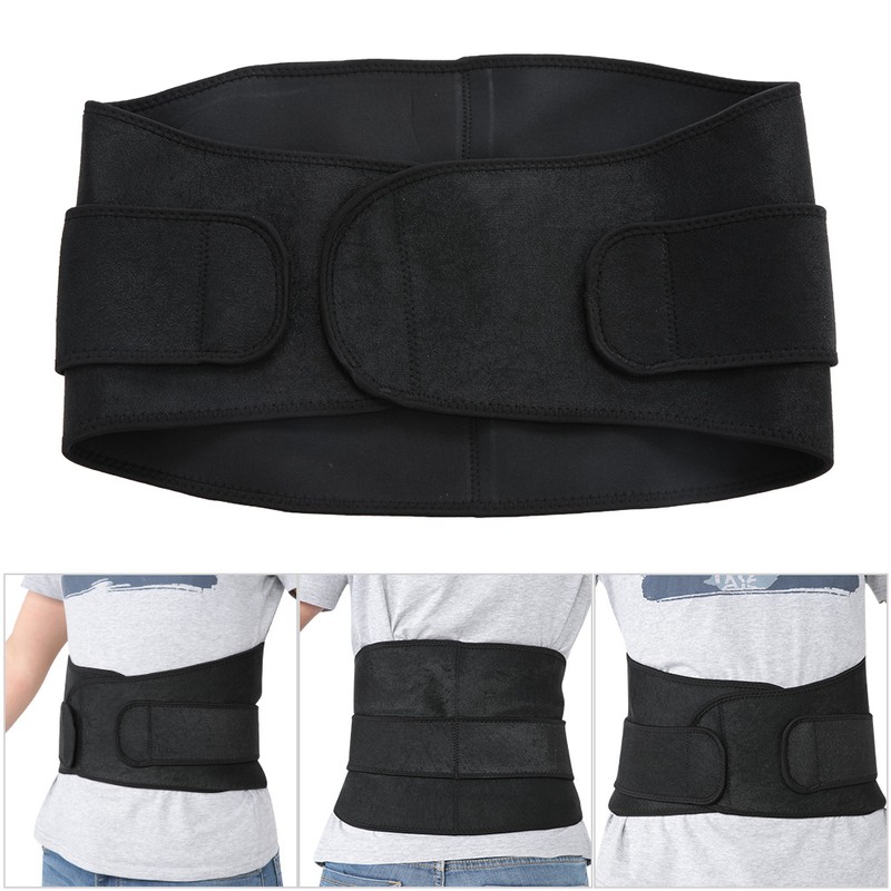 Belt Adjustable Waist Support Brace Fitness Gym Lumbar Back Waist