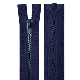 cyclingcolors 2x Cerniera Lampo n. 5 70 cm Chiusure Cursore Tirante Zip Poliestere Abbagliamento Arredamento Cucito Giacche, Blu scuro