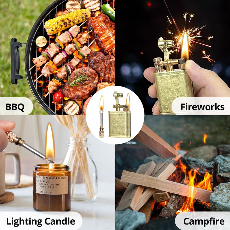 CHOICEDC Vintage Trench Lighter, Permanent Match, Cool Pipe Lighter, Unique