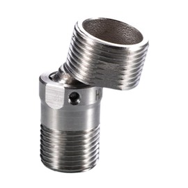 LOVIVER Faucet Angled Curved Foot Universal Convenient Installation Adjustable Angle Eccentric Screw Corner Tap Adapter for Kitchen