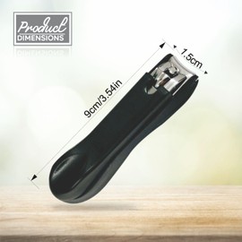 Nail Clipper Ultra Sharp Wide Jaw Nail Cutter Heavy Duty Comfort Grip Nail Clipper For Thick Nails Toenail Fingernail Professional Manicure Pedicure Care Tool For Mens & Womens Grooming Tool 9cm (1pk)