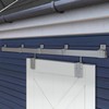 BARNSMITH 8FT Exterior Barn Door Hardware, Sliding Barn Door Hardware