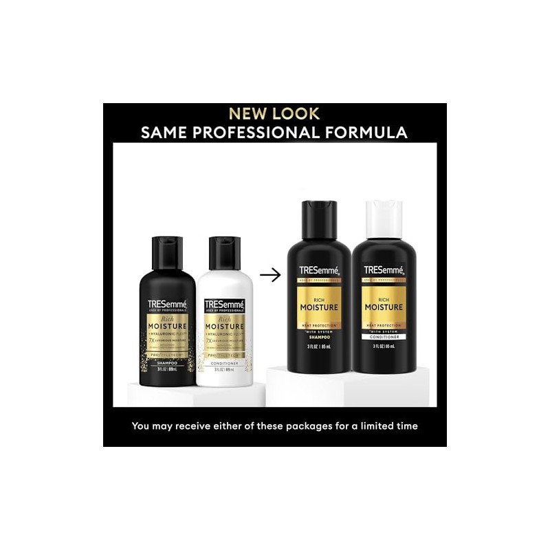 Tresemme Moisture Rich Shampoo Conditioner Travel Size