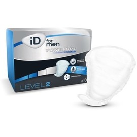 iD for Men Level 2 - For light to medium incontinence for men. Optimal wearing comfort (subtle) and ultra safety. Power Dry technology