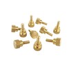 10 Pack Solid Brass Diamond Knurled Thumb Screws Knobs with