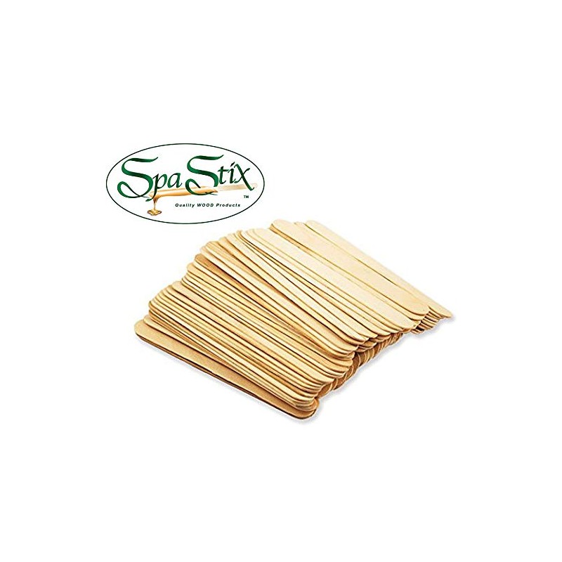 Spa Stix Large Jumbo Waxing Sticks - 6" x 3/4",