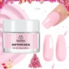 Beetles Dip Powder, 25g Dipping Powder Nail Art Starter Manicure DIY Home Salon Long Lasting Winter Dip Nail Art Design No Nail Lamp Needed - Color: Barely Pink