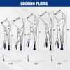 WORKPRO 5-Piece Pliers Set - 6", "7-', 10' Curved Jaw