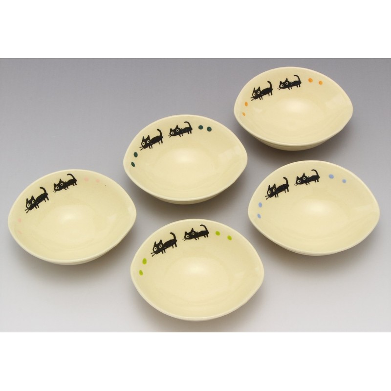 窯元 sousen 小鉢 White 10 cm Seto Ware Deformation Oval