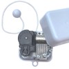 BinkeGG White Plastic Pull String Cord Music Box with Sankyo