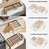 Jadehom Spice Drawer Organizer, 4 Tier Clear Acrylic Expandable From