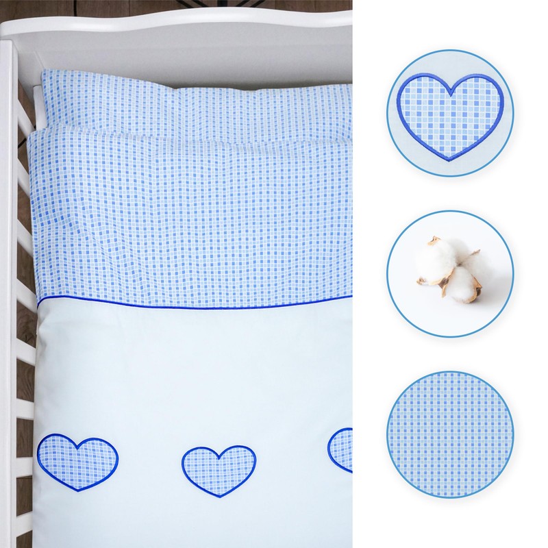 Baby Comfort 2 Pcs Kids Cotton Duvet Cover Pillowcase Bedding