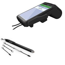 BoxWave Stylus Pen Compatible with Dejavoo QD4 Desktop Terminal - EverTouch Capacitive Stylus, Fiber Tip Capacitive Stylus Pen - Jet Black