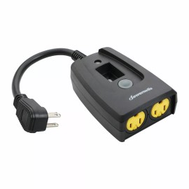 DEWENWILS Countdown Photocell Plug in Timer with 2 Grounded Outlets for Light