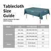 Easy-Going - Mantel rectangular de lino sintético impermeable, a prueba