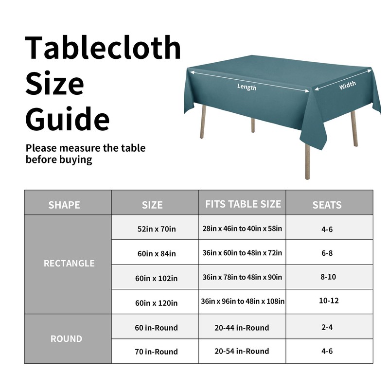 Easy-Going - Mantel rectangular de lino sintético impermeable, a prueba