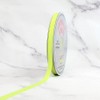 Creative Ideas Solid 3/8-Inch Grosgrain Ribbon, 50-Yard, Neon Yellow