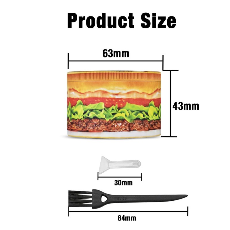 Spespo Herb Grinders, Large Spice Crusher 63mm, 4 Layers Metal