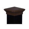8x8 Post Cap (True 8") Brown New England Pyramid Style