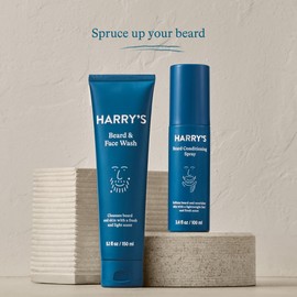 Harry's Beard Grooming Kit for Men, 5.1 Fl. Oz Wash and 3.4 Oz Conditioning Spray, Beard Care Kit