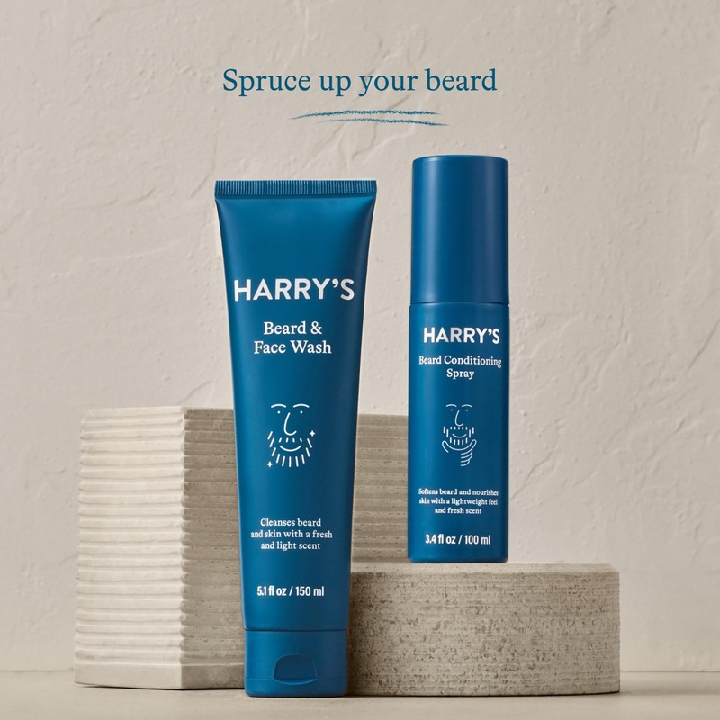Harry's Beard Grooming Kit for Men, 5.1 Fl. Oz Wash