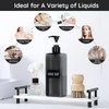 Segbeauty 16.9oz Shampoo Bottles Refillable Pump Bottle, 3pcs Shower Bottle