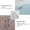 Goo-Ki Modern Zinc Alloy Cabinet Handle,3.75''(96mm) Hole Center Brushed Nickel