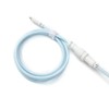 Keychron Custom Coiled Aviator USB Cable - Light Blue